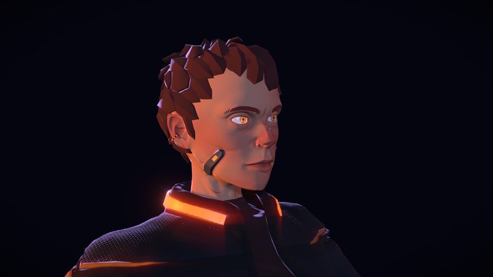 Guard Women 3D Model