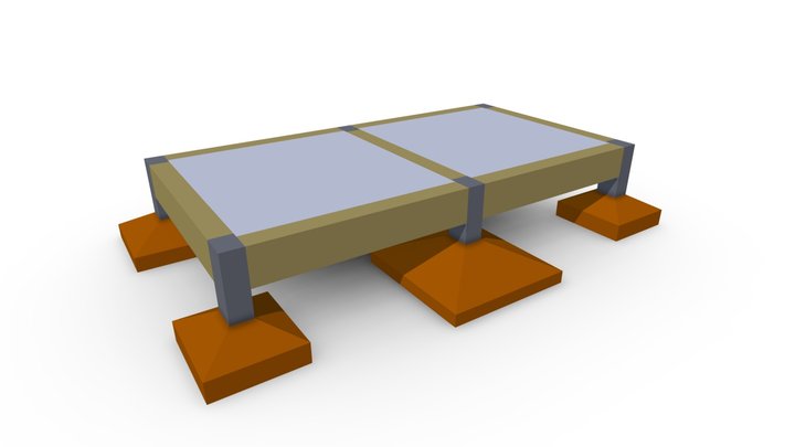 Base de Reservatórios 3D Model