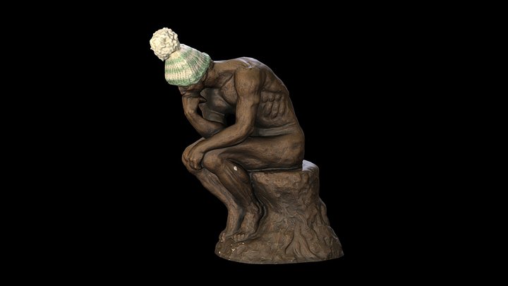 Thinker w/ Thinking Cap - MN - Feb 2017 3D Model