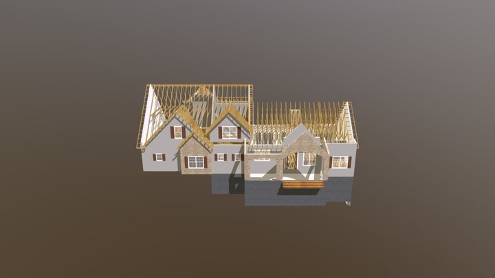 Andrew & Katie Kelly-Roof and Floor Framing 3D Model