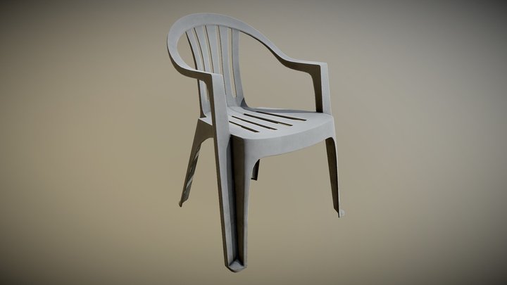 Plastic Monobloc Chair – Free 3D Model STL