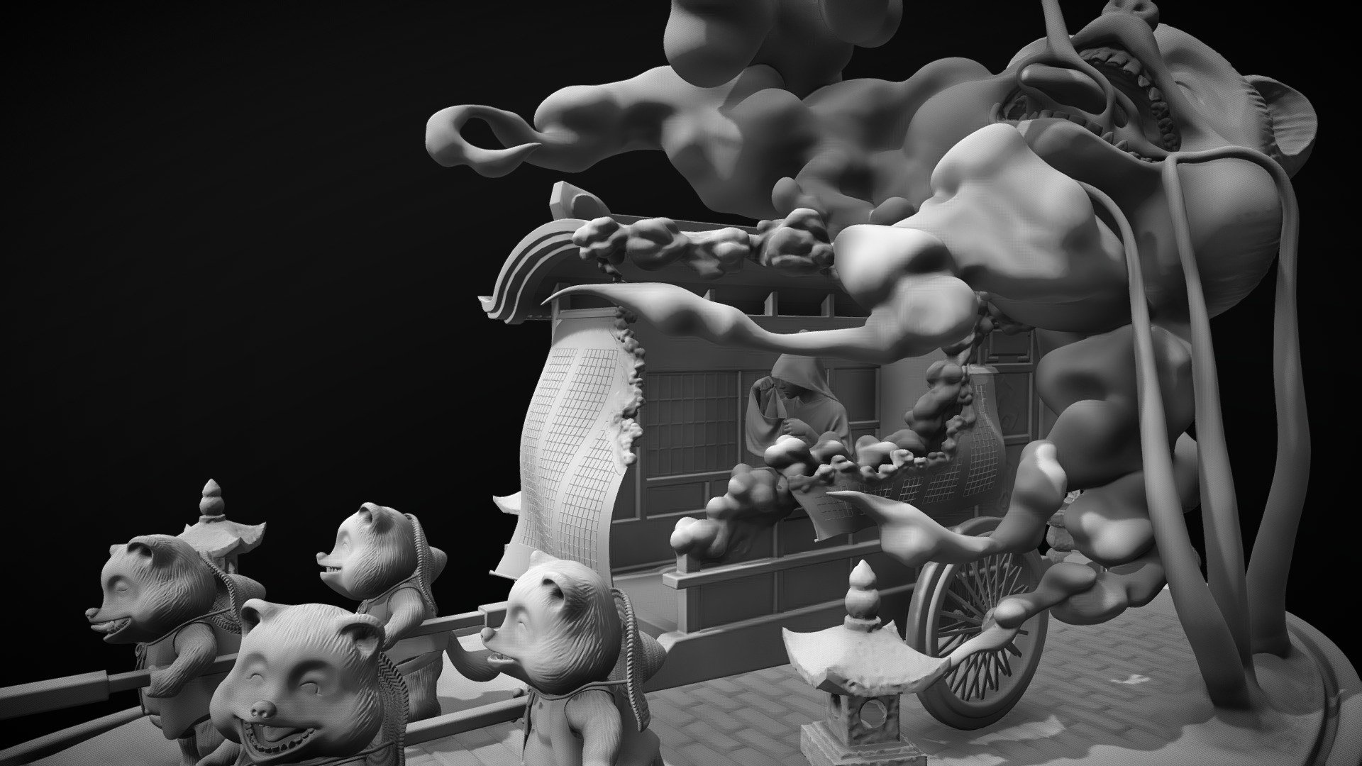 The_Tanuki's_Bridal_Journey. - 3D model by 星澄 XC (@Chen0503) [6d69571 ...