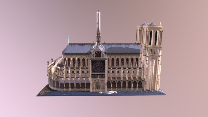 Notre+ Dame+de+ Paris 3D Model