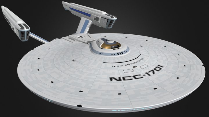 Star trek TMP SNW enterprise refit V4 and V5 3D Model