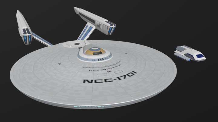 Star trek TMP SNW enterprise refit V4 and V5 3D Model