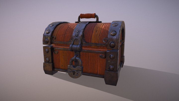 Stylized Chest 3D Model