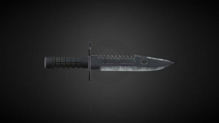 M9 Bayonet Knife 3D Model