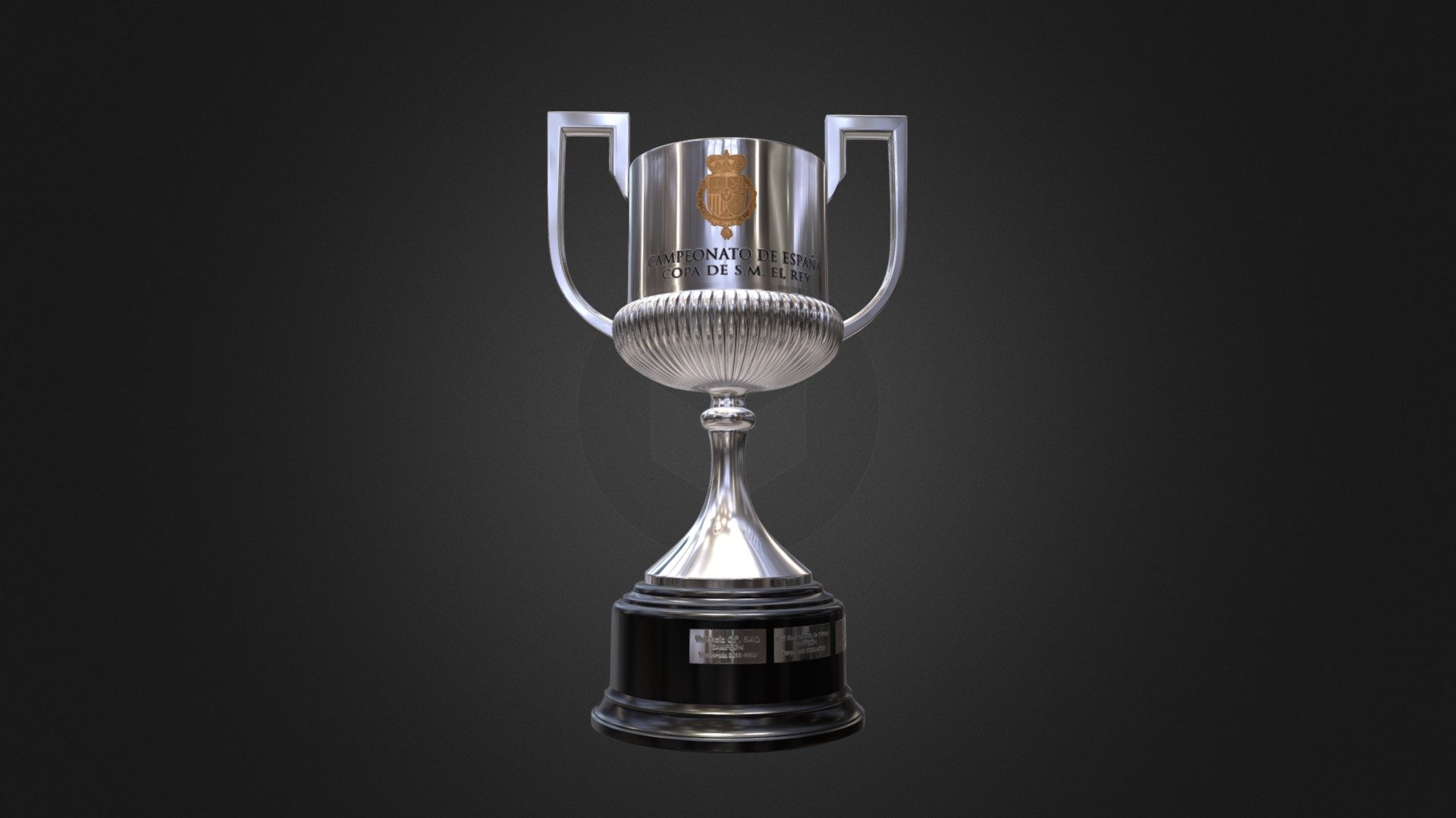 COPA DEL REY trophy - 3D model by 3DserVision_studio [6d6d9f2] - Sketchfab