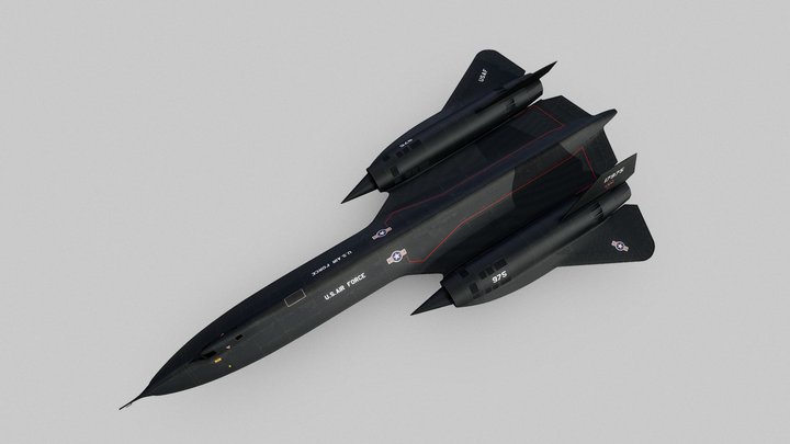 Lockheed SR-71 - Blackbird 3D Model