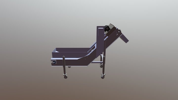 Hinged Plate Low Rider Conveyor 3D Model