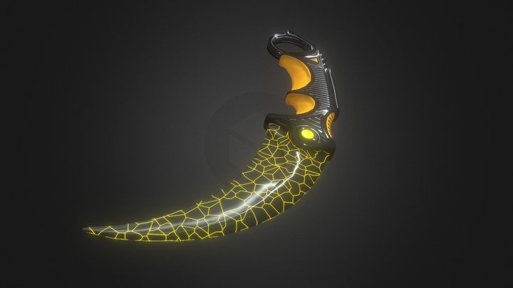 Karambit "Broken" 3D Model