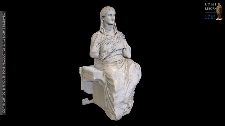 3D rendering of Demeter from Knidos