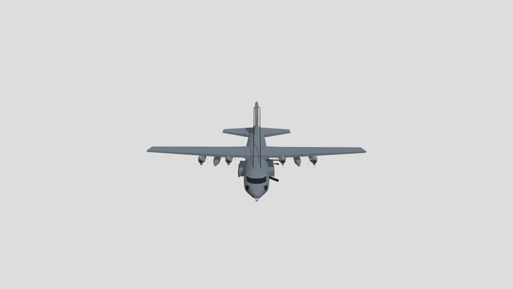 AC-130 Сoursework Draft Asset 3D Model