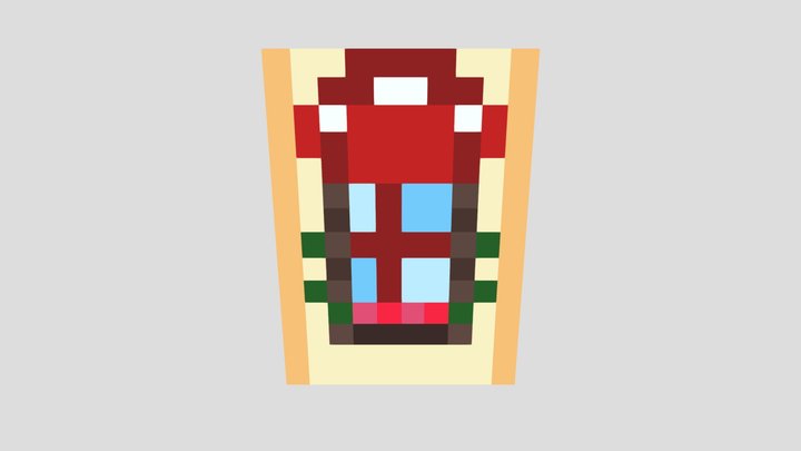 Fairy Mushroom Window - Voxel 32x32 (Animated) – Modello 3D gratuito STL