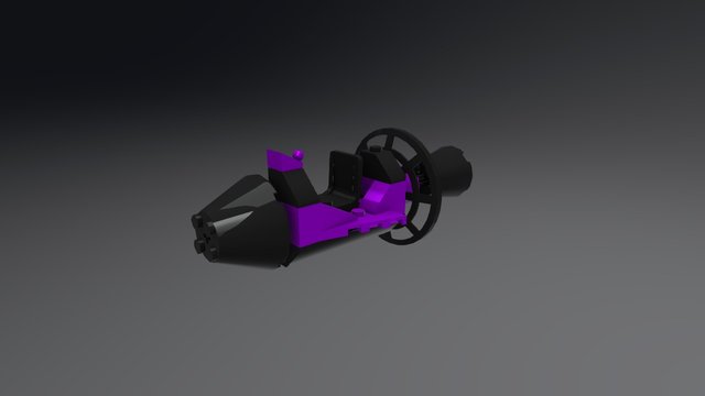 Crashed Rocket 3D Model