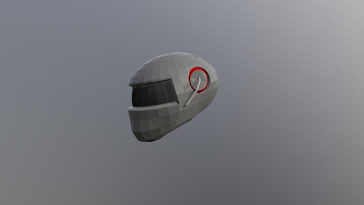 Sci-Fi Helmet 3D Model