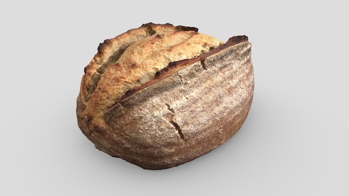 Sourdough Bread 3D Model