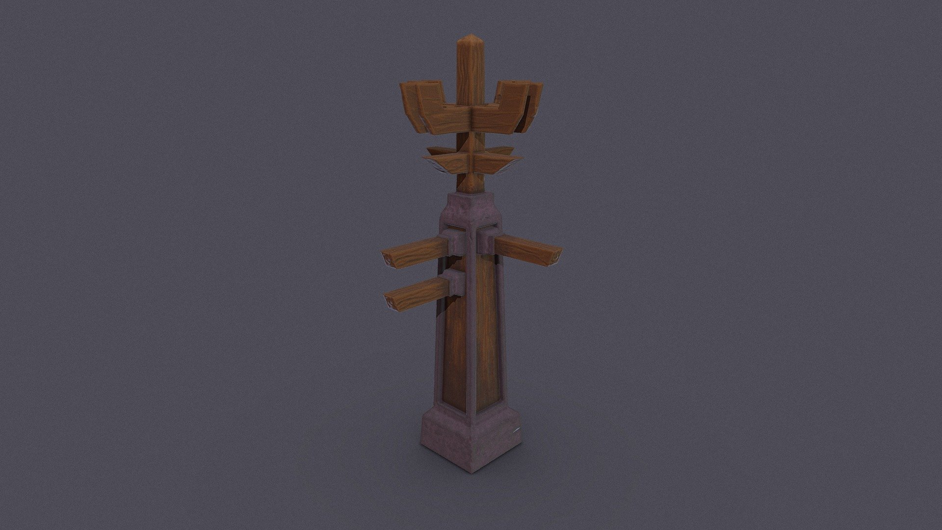 Night Elf Sign Post Study