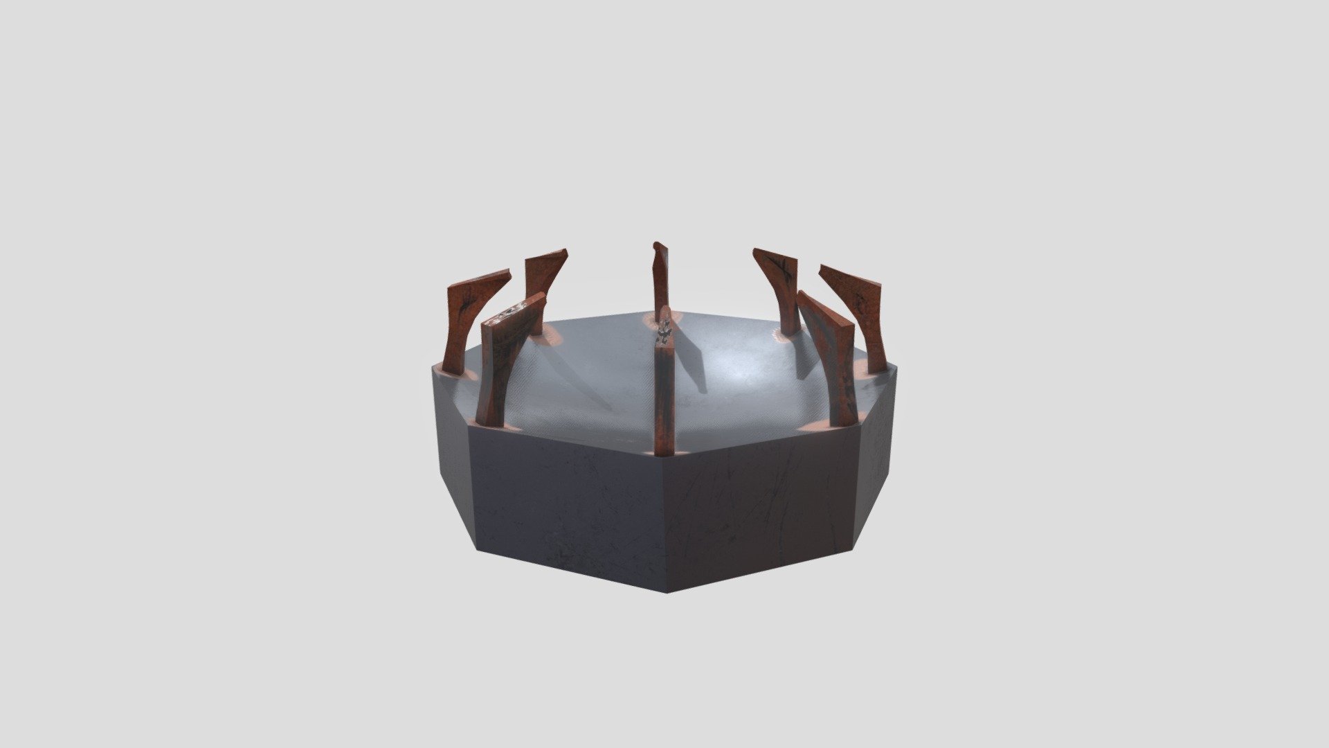Aged scrap part