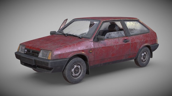 VAZ-2108 Low poly car 3D Model in Compact Cars 3DExport