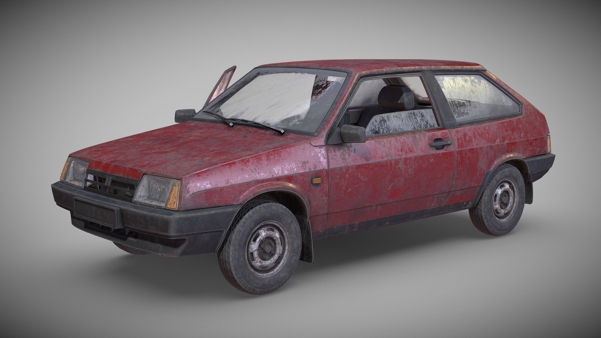 3D model Vaz 2108 Car VR / AR / low-poly