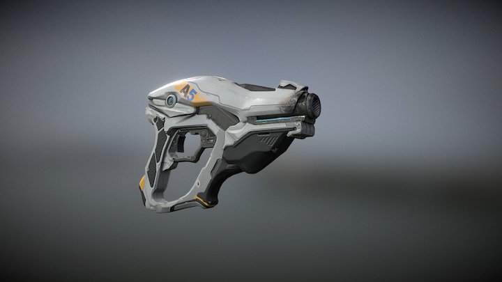 Gun Mass Effect (fanart) 3D Model