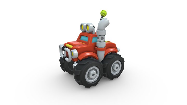 Chunky-Truck 3D Model