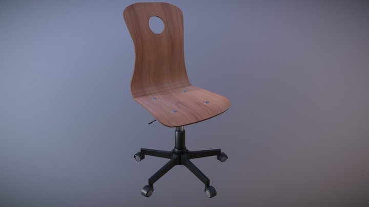 Wood Chair 3D Model