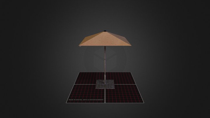 Prop Garden Umbrella 3D Model