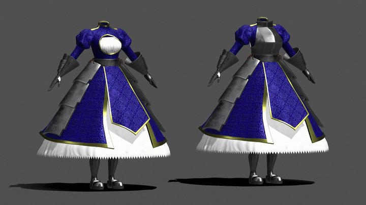Arturia Armor - Game Asset 3D Model
