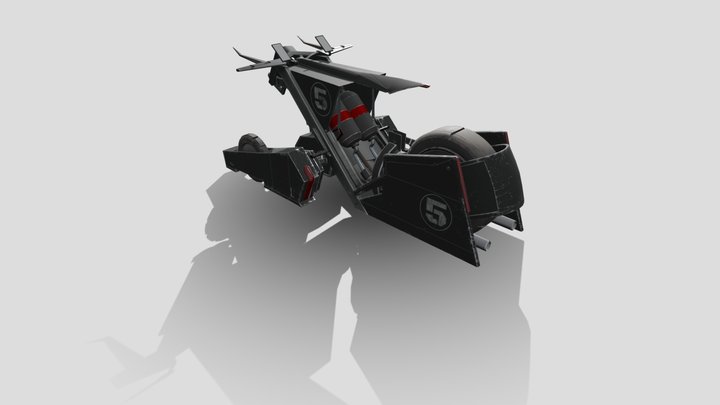 futuristic bike 5 3D Model