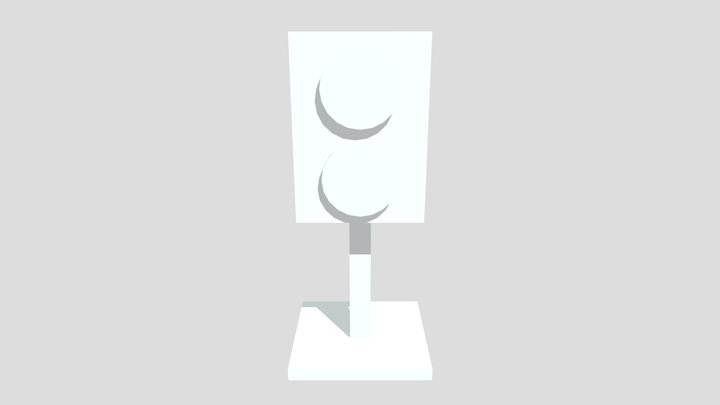 Low Poly Traffic Light 3D Model