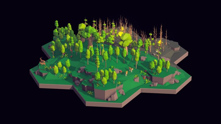 Diorama_Forest 3D Model