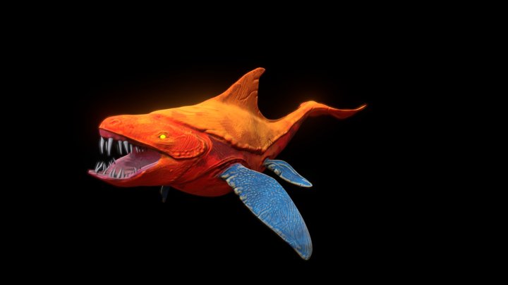 Stylized sea creature 3D Model