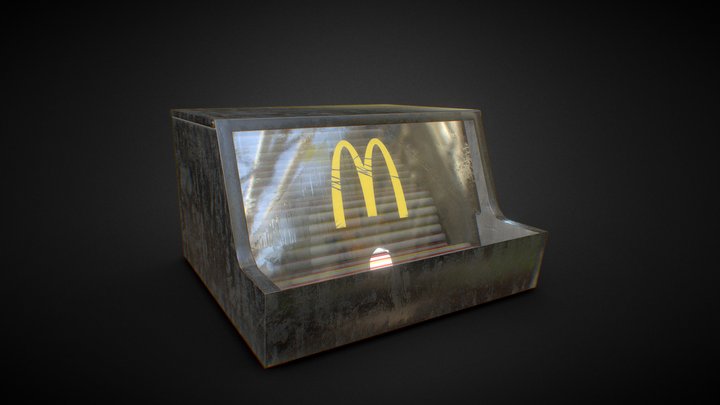 McDonalds Straw Dispenser 3D Model
