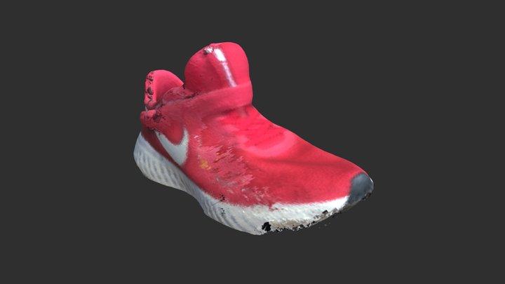 Nike Red Trainer - Mobile 3D Model