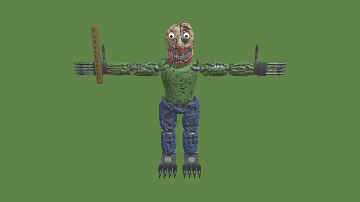 Nightmare Baldi (Low Poly) 3D Model