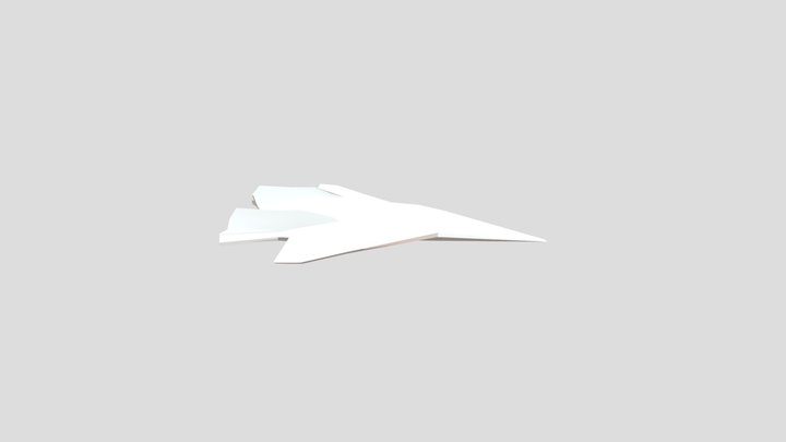 Paper jet 3D Model