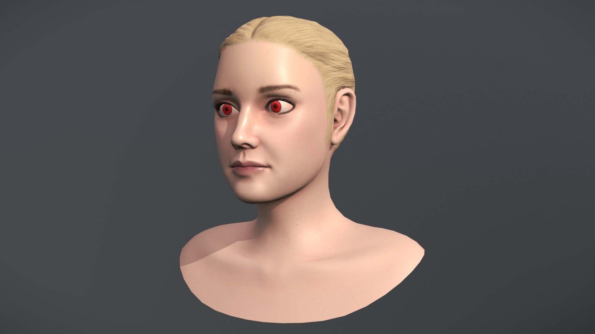 Jane (Dakota Fanning) Bust - 3D model by Mkrenaud (@Mkrenaud) [6d81fe4], image size:1920x1080
