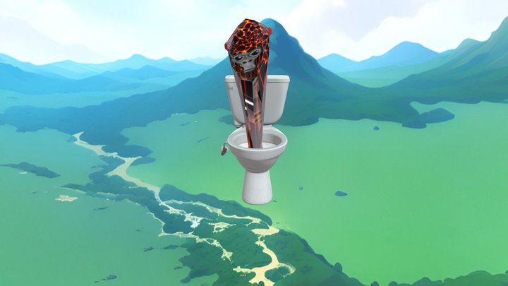 Gorilla tag toilet 3D Model