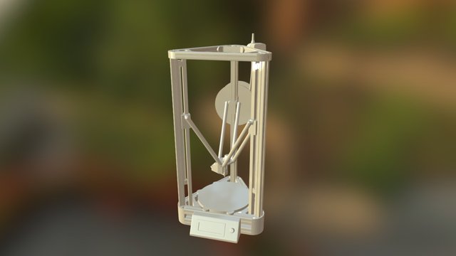 Tiny 110mm Kossel 3D printer model 3D Model