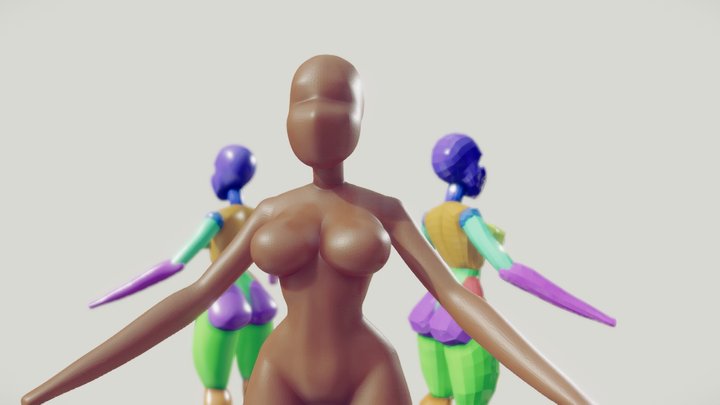 Female Base Mesh WIP 02 3D Model