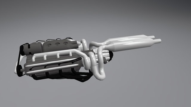 Volvo engine 3D Model