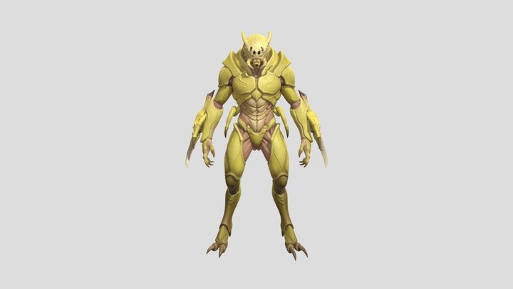 Warrior Insectoid Sentinel 3D Model