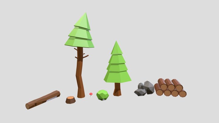 Low Poly Asset Pack 3D Model