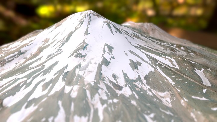Mount Shasta Volcano - California – Modello 3D gratuito STL