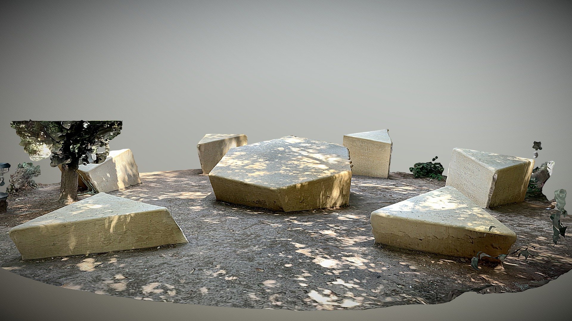 Holocaust Memorial Athens — Sketchfab embed 3D viewer