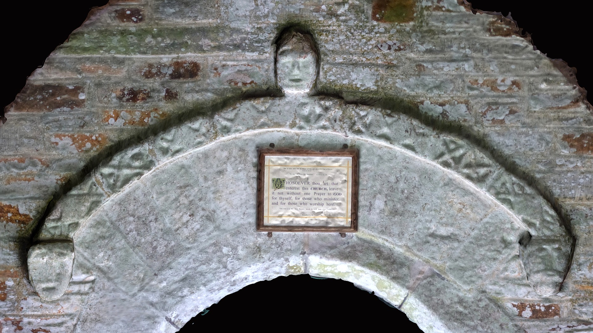 Triple-headed hood, St Keyne Church, Cornwall - 3D model by Kenneth ...