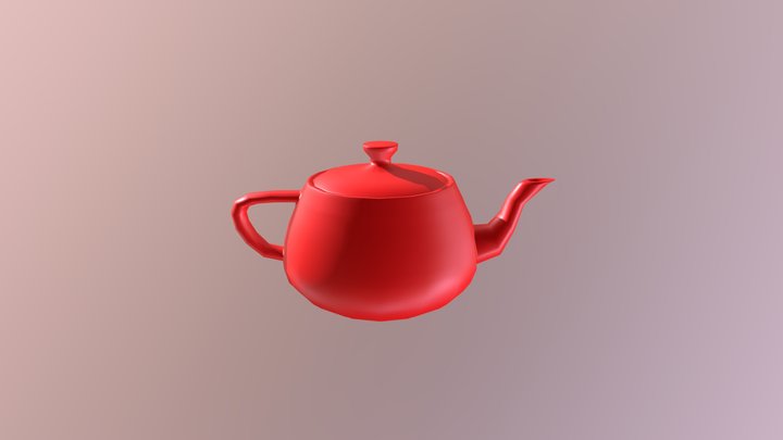 Utah Teapot Continous Quads 3D Model