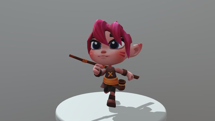 Lily Animation Cycles 3D Model